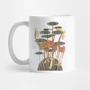 Giraffes at the Watering Hole, number 2. Mug